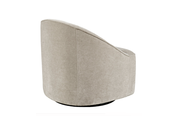 Lulu Taupe Swivel Accent Chair - Image 7