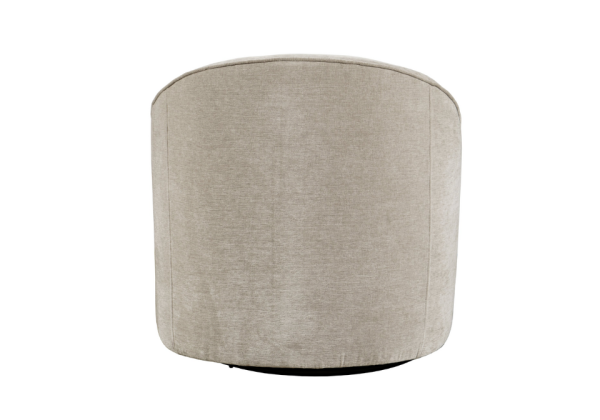 Lulu Taupe Swivel Accent Chair - Image 8