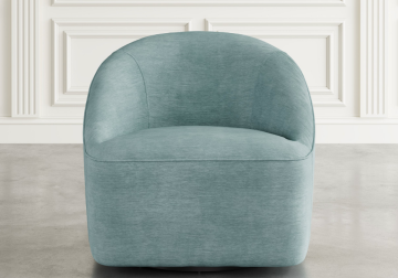 Alternative view of Lulu Teal Swivel Accent Chair