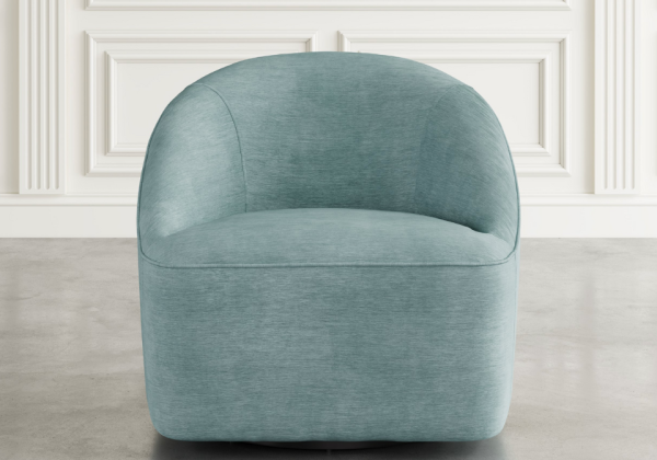 Lulu Teal Swivel Accent Chair - Image 2