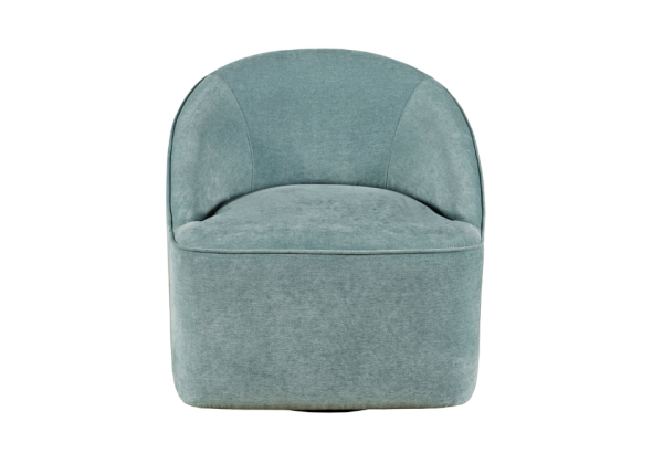 Lulu Teal Swivel Accent Chair - Image 5