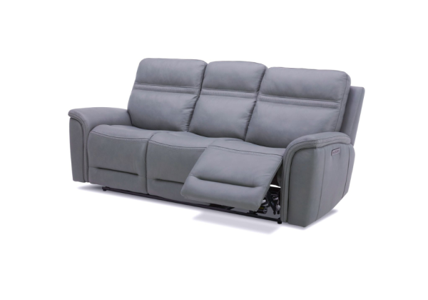 Cooper Blue Gray Power Reclining Sofa - Image 3