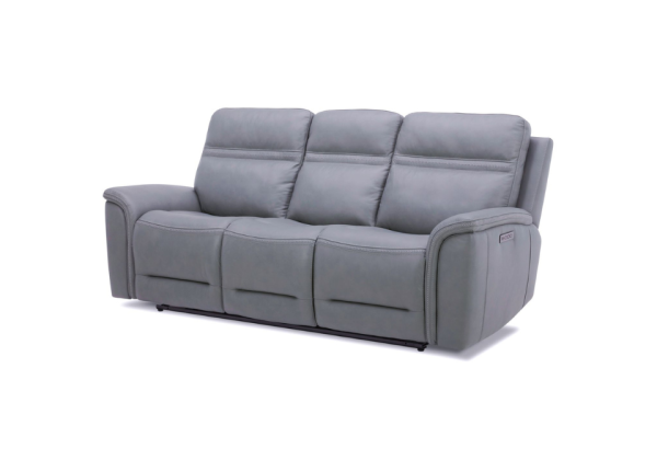 Cooper Blue Gray Power Reclining Sofa - Image 4