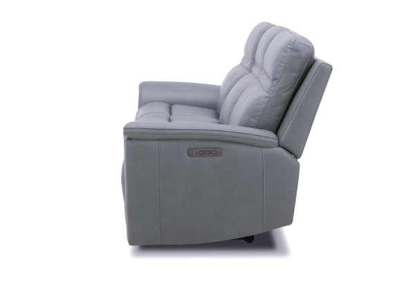 Cooper Blue Gray Power Reclining Sofa - Image 6