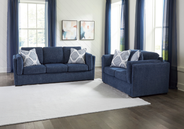 Alternative view of Evansley Navy Sofa Set