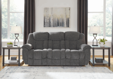 Alternative view of Foreside Charcoal Reclining Sofa