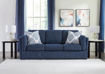 Evansley Navy Sofa