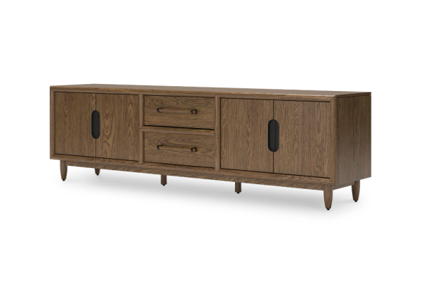 Roanhowe Brown Extra Large TV Stand - Image 4