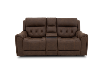 Anniston Walnut Power Reclining Loveseat