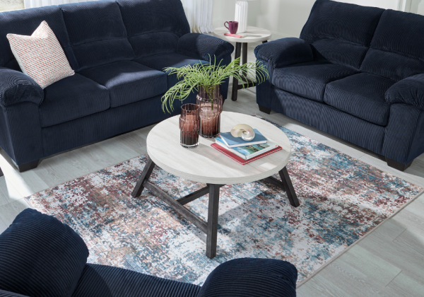 SimpleJoy Navy Sofa - Image 4