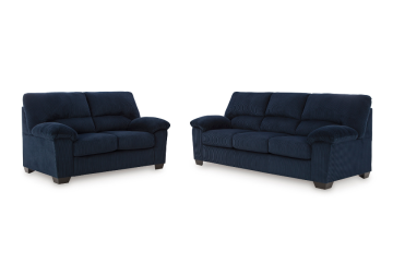 Alternative view of SimpleJoy Navy Sofa Set