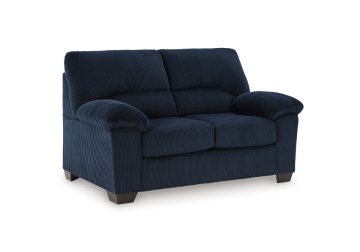 Alternative view of SimpleJoy Navy Loveseat