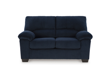 SimpleJoy Navy Loveseat