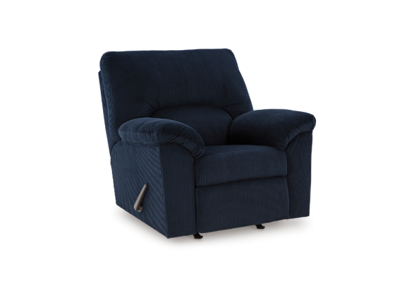 SimpleJoy Navy Recliner - Image 3