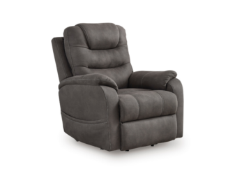 Snowfield Gunmetal Power Lift Recliner