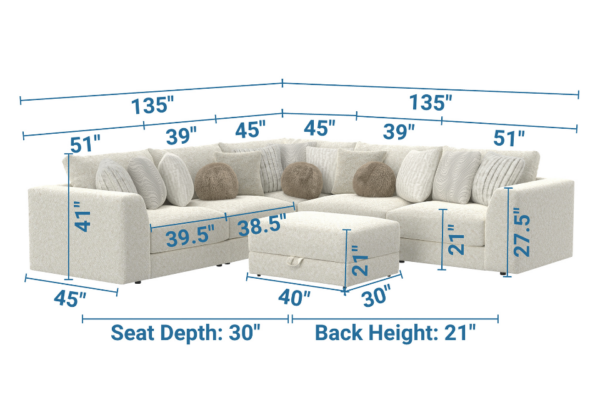 Jazzy Bone Sectional - Image 7