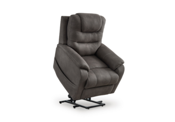 Alternative view of Snowfield Gunmetal Power Lift Recliner