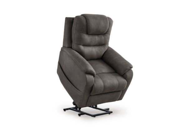 Snowfield Gunmetal Power Lift Recliner - Image 2