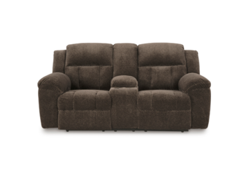 Frohn Chocolate Reclining Loveseat