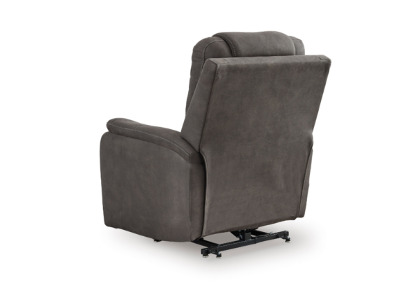 Snowfield Gunmetal Power Lift Recliner - Image 4