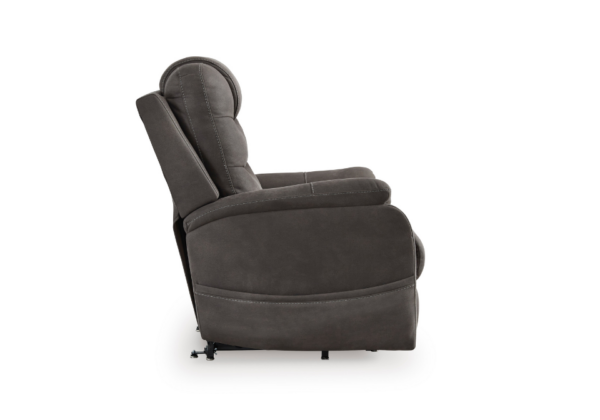 Snowfield Gunmetal Power Lift Recliner - Image 5