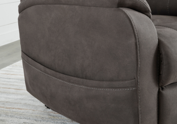 Snowfield Gunmetal Power Lift Recliner - Image 8