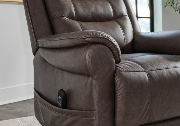 Oatman Umber Power Lift Recliner - Image 7