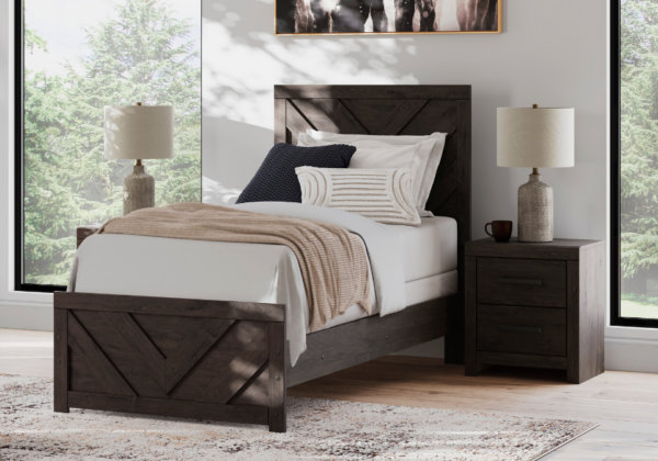 Prendonea Charcoal Twin Bed - Image 2