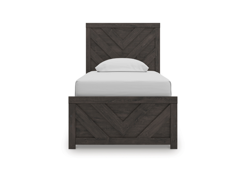 Prendonea Charcoal Twin Bed