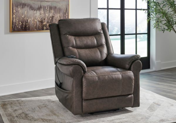 Oatman Umber Power Lift Recliner - Image 3