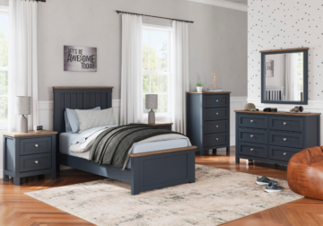 Landocken Twin Panel Bed Set