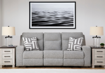 Alternative view of Biscoe Pewter Power Reclining Sofa