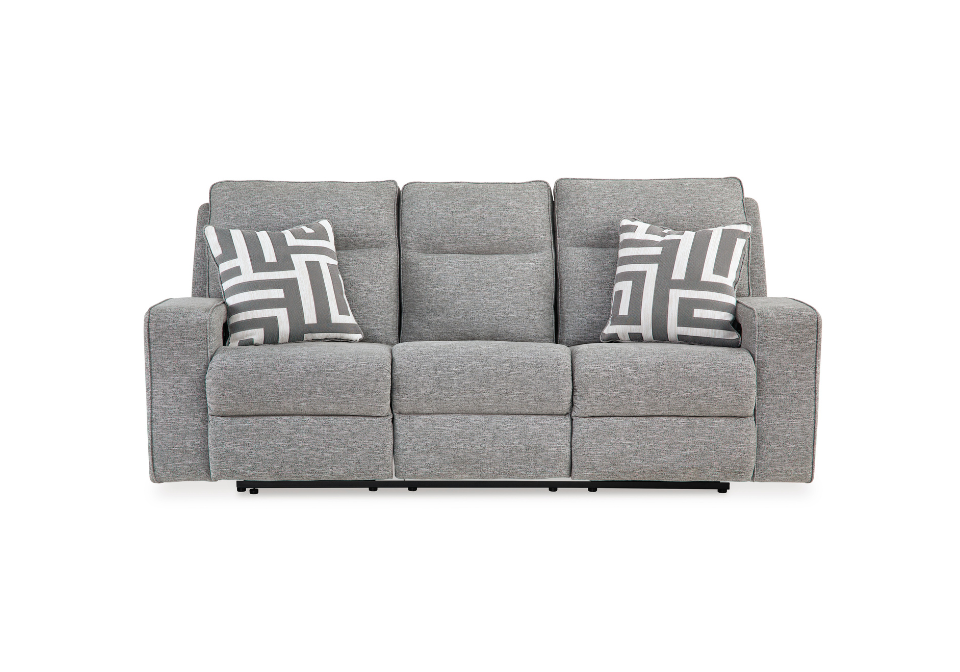 Biscoe Pewter Power Reclining Sofa