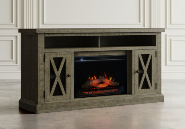 Telluride Driftwood Fire Place TV Stand - Image 2