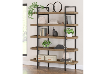 Alternative view of Montia Light Brown Bookcase