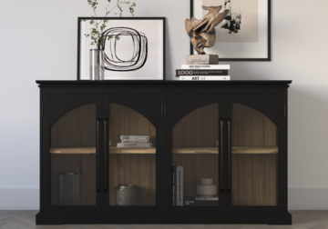 Alternative view of Archdale Black Medium Accent Cabinet