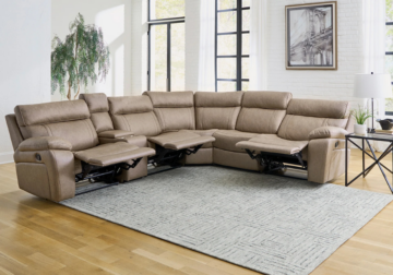 Alternative view of Telluride Brown 6-Piece Sectional