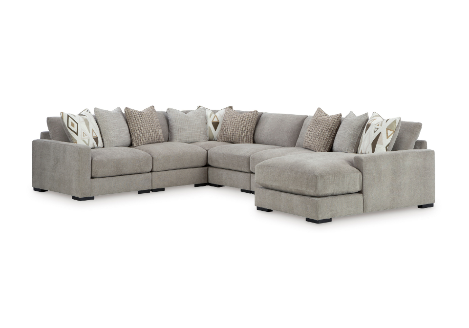 Aslan Court 6-Piece RAF Chaise Sectional