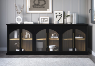 Alternative view of Archdale Black Large Accent Cabinet