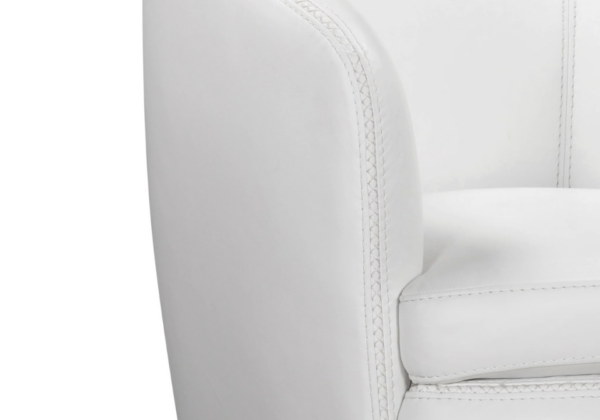 Derby White Swivel Club Chair - Image 4