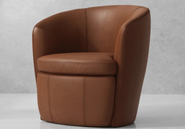 Alternative view of Derby Brown Swivel Club Chair