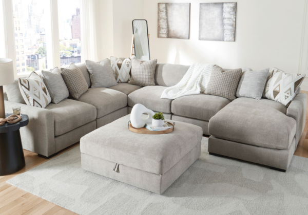 Aslan Court 6-Piece RAF Chaise Sectional - Image 3