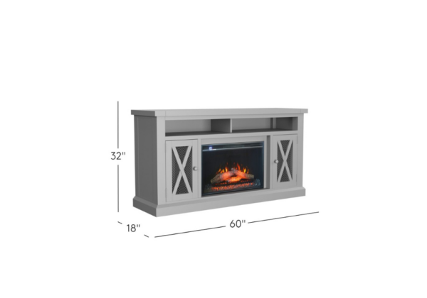 Telluride Driftwood Fire Place TV Stand - Image 5