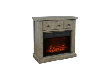 Telluride Small Driftwood Fire Place TV Stand
