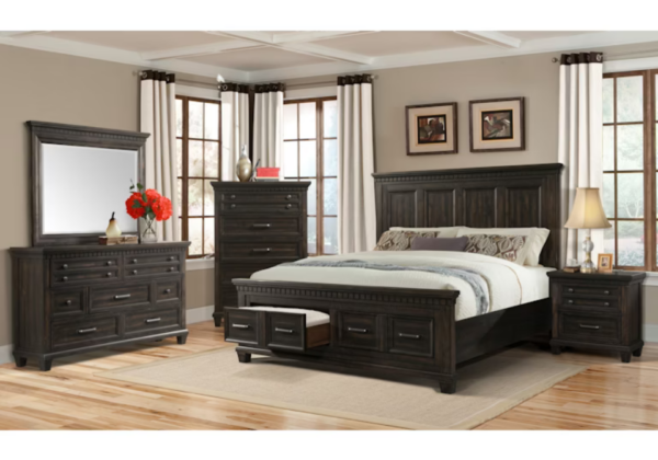McCoy Charcoal King Storage Bedroom Set - Image 2