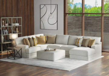 Alternative view of Tori Birch 3-Piece RAF Chaise Sectional