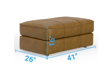 Alternative view of Corvara Caramel Ottoman
