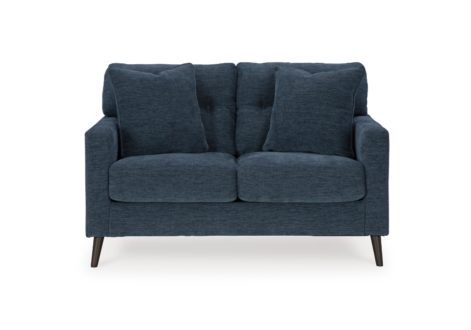 Bixler Navy Loveseat