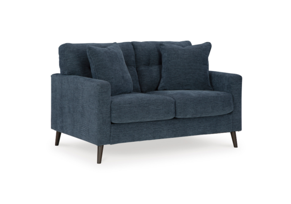 Bixler Navy Loveseat - Image 3