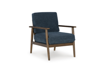 Bixler Navy Showood Accent Chair